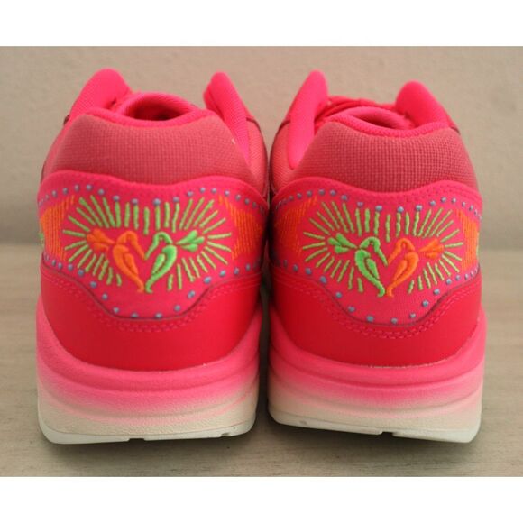 Nike FQ8172-645 Men 10.5 Women 12 Pink “Day of the Dead” Air Max 1 PRM Shoes - Picture 3 of 14